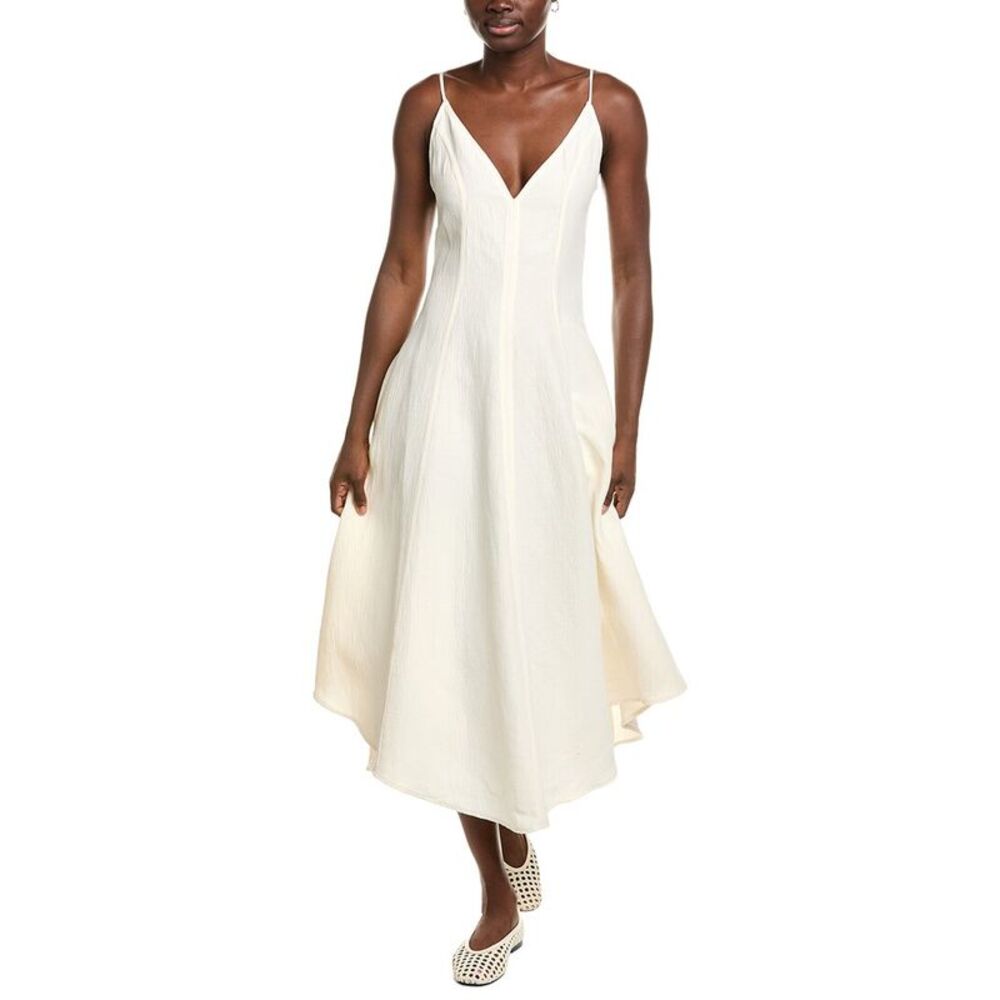 Proenza Schouler Womens  Elaine Midi Dress, White